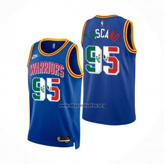 Camiseta Golden State Warriors Juan Toscano-Anderson NO 95 Classic Royal Special Mexico Edition Azul