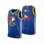 Camiseta Golden State Warriors Stephen Curry NO 30 Filipino Azul