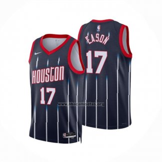 Camiseta Houston Rockets Tari Eason NO 17 Ciudad 2022-23 Negro