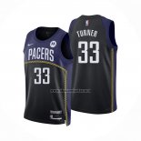 Camiseta Indiana Pacers Myles Turner NO 33 Ciudad 2022-23 Azul