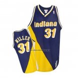 Camiseta Indiana Pacers Reggie Miller NO 31 Retro Blanco Azul Amarillo