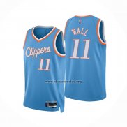 Camiseta Los Angeles Clippers John Wall NO 11 Ciudad 2021-22 Azul