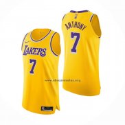 Camiseta Los Angeles Lakers Carmelo Anthony NO 7 Icon Autentico Amarillo