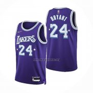 Camiseta Los Angeles Lakers Kobe Bryant NO 24 Ciudad Edition 2021-22 Violeta