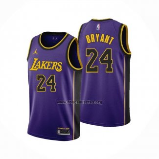 Camiseta Los Angeles Lakers Kobe Bryant NO 24 Statement 2022-23 Violeta