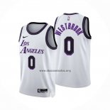 Camiseta Los Angeles Lakers Russell Westbrook NO 0 Ciudad 2022-23 Blanco