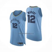 Camiseta Memphis Grizzlies Ja Morant NO 12 Statement Autentico 2021-22 Azul