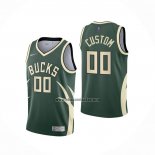 Camiseta Milwaukee Bucks Personalizada Earned 2020-21 Verde