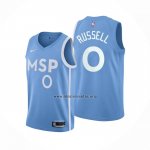Camiseta Minnesota Timberwolves D'angelo Russell NO 0 Ciudad Azul