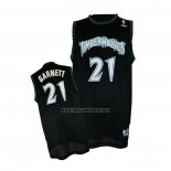 Camiseta Minnesota Timberwolves Kevin Garnett NO 21 Retro Negro