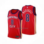 Camiseta New Orleans Pelicans Naji Marshall NO 8 Statement 2023-24 Rojo