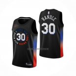 Camiseta New York Knicks Julius Randl NO 30 Ciudad 2020-21 Negro