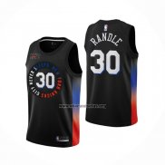 Camiseta New York Knicks Julius Randl NO 30 Ciudad 2020-21 Negro