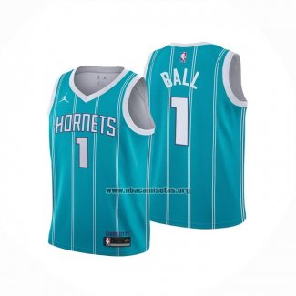 Camiseta Nino Charlotte Hornets LaMelo Ball NO 1 Icon 2022-23 Verde