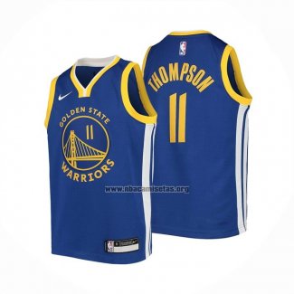 Camiseta Nino Golden State Warriors Klay Thompson NO 11 Icon Azul