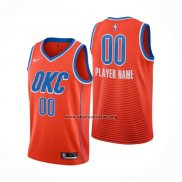 Camiseta Oklahoma City Thunder Personalizada Statement 2019-20 Naranja