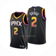 Camiseta Phoenix Suns Josh Okogie NO 2 Statement 2022-23 Negro