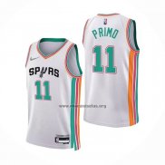 Camiseta San Antonio Spurs Joshua Primo NO 11 Ciudad 2021-22 Blanco