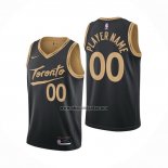 Camiseta Toronto Raptors Personalizada Ciudad 2020-21 Negro