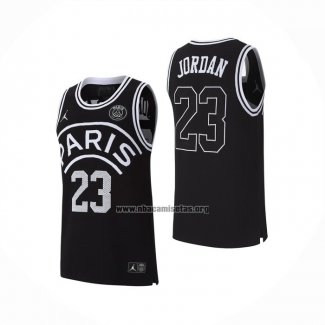 Camiseta AJ x PSG Michael Jordan NO 23 Negro