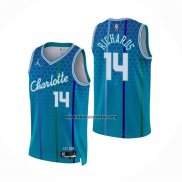 Camiseta Charlotte Hornets Nick Richards NO 14 Ciudad 2021-22 Azul