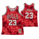 Camiseta Chicago Bulls Michael Jordan NO 23 Galaxy Rojo
