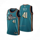 Camiseta Detroit Pistons Saddiq Bey NO 41 Classic 2022-23 Verde