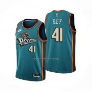 Camiseta Detroit Pistons Saddiq Bey NO 41 Classic 2022-23 Verde