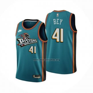 Camiseta Detroit Pistons Saddiq Bey NO 41 Classic 2022-23 Verde