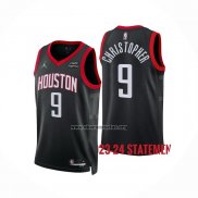 Camiseta Houston Rockets Josh Christopher NO 9 Statement 2023-24 Negro