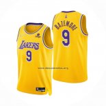 Camiseta Los Angeles Lakers Kent Bazemore NO 9 75th Anniversary 2021-22 Amarillo