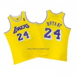 Camiseta Los Angeles Lakers Kobe Bryant NO 24 Amarillo