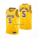 Camiseta Los Angeles Lakers Talen Horton-Tucker NO 5 Icon 2020-21 Amarillo