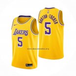 Camiseta Los Angeles Lakers Talen Horton-Tucker NO 5 Icon 2020-21 Amarillo