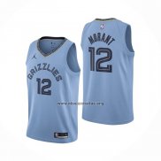 Camiseta Memphis Grizzlies Ja Morant NO 12 Statement 2020 Azul