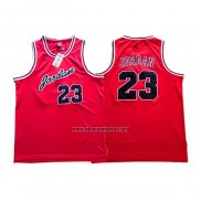 Camiseta Michael Jordan NO 23 Rojo Negro
