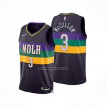 Camiseta New Orleans Pelicans C.J. Mccollum NO 3 Ciudad 2022-23 Violeta