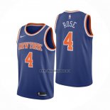 Camiseta New York Knicks Derrick Rose NO 4 Icon 2020-21 Azul