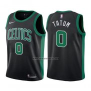 Camiseta Nino Boston Celtics Jayson Tatum NO 0 Statement 2017-18 Negro
