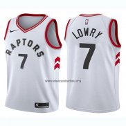 Camiseta Nino Toronto Raptors Kyle Lowry NO 7 Association 2017-18 Blanco