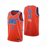 Camiseta Oklahoma City Thunder Chris Paul NO 3 Statement 2021 Naranja