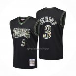 Camiseta Philadelphia 76ers Allen Iverson NO 3 Camuflaje Verde