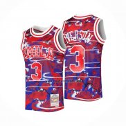 Camiseta Philadelphia 76ers Allen Iverson NO 3 Mitchell & Ness Lunar New Year Rojo