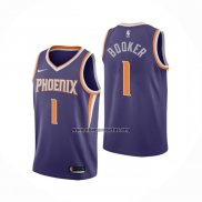 Camiseta Phoenix Suns Devin Booker NO 1 Icon 2021 Violeta