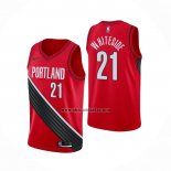 Camiseta Portland Trail Blazers Hassan Whiteside NO 21 Statement Rojo