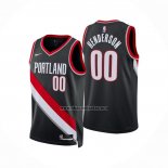 Camiseta Portland Trail Blazers Scoot Henderson NO 00 Icon 2023 Negro