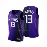 Camiseta Sacramento Kings Keegan Murray NO 13 Statement 2023-24 Violeta