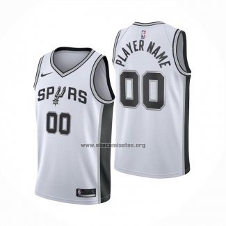 Camiseta San Antonio Spurs Personalizada Association 2020-21 Blanco