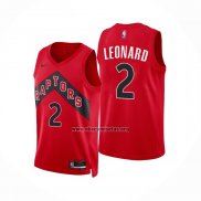 Camiseta Toronto Raptors Kawhi Leonard NO 2 Icon 2022-23 Rojo