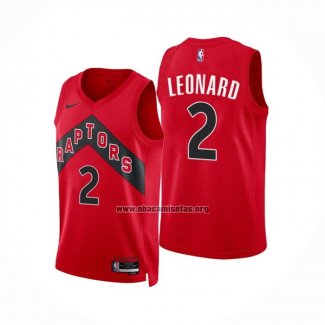 Camiseta Toronto Raptors Kawhi Leonard NO 2 Icon 2022-23 Rojo